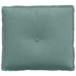 vidaXL Coussin de Dos Vert Mer 50 x 45 cm Tissu en velours côtelé