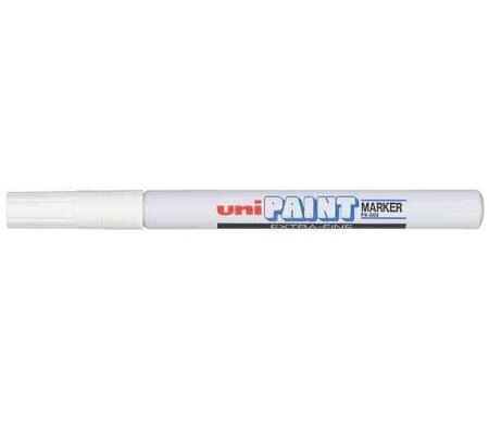 Marqueur Pte calibrée extra-fine PAINT Marker PX203 0,5 - 0,7mm Blanc UNI-BALL