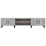 vidaXL Meuble TV sonoma gris 180x31 5x40 cm bois d'ingénierie