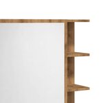 vidaXL Armoire à miroir salle de bain chêne artisanal 62 5x20 5x64 cm