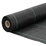 vidaXL Membrane anti-mauvaises herbes noir 0 5x100 m PP
