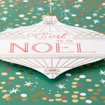 Carte de vœux noël chic boule noël - draeger paris