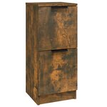 vidaXL Buffet Chêne fumé 30x30x70 cm Bois d'ingénierie