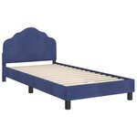 vidaXL Cadre de lit pour enfants avec tête de lit Bleu police