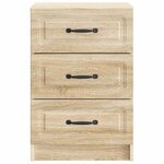 vidaXL Cabinet de chevet avec tiroir Chêne Sonoma 43 x 41 x 63 5 cm