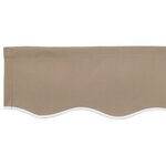 vidaXL Tissu de remplacement pour auvent pour cadre de 3 5x2 5 m Beige