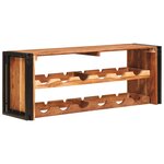 vidaXL Étagère à vin Marron 100 x 45 x 33 cm Bois d'Acacia Massif