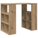 vidaXL Bureau d'angle Chêne artisanal Bois d'ingénierie Moyen Élégant