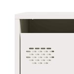 vidaXL Buffet blanc 68x39x73 5 cm acier laminé à froid