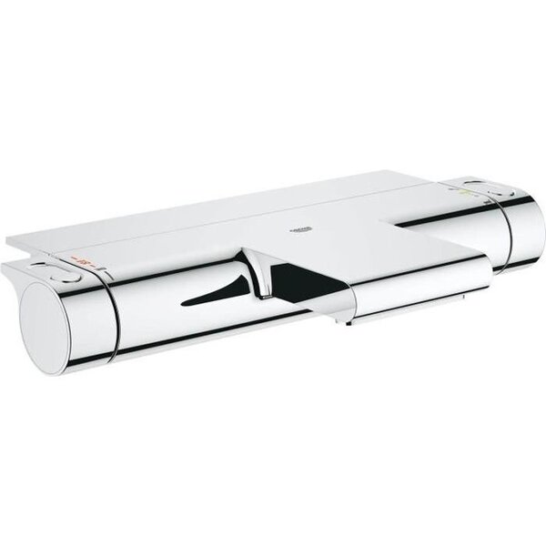 GROHE Mitigeur thermostatique bain/douche mural avec tablette Grohtherm 2000 34467001 -Limiteur de température-Economie d'eau-Chrome