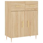 vidaXL Buffet chêne sonoma 69 5x34x90 cm bois d'ingénierie