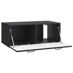 vidaXL Meuble TV mural Noir 78 5 x 41 x 30 cm Bois d'ingénierie