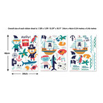 45002 Stickers Muraux theme Pirate