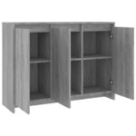 vidaXL Buffet Sonoma gris 102x33x75 cm Bois d'ingénierie