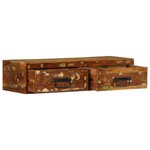 VidaXL Meuble TV mural 80x30x19 cm bois massif de récupération