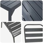 vidaXL Ensemble de salle à manger pour jardin 7 Pièces Anthracite Acier