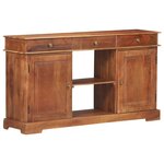 vidaXL Buffet 135x35x75 cm Bois d'acacia solide