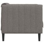 vidaXL Fauteuil taupe tissu