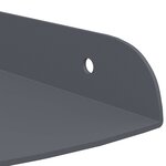 vidaXL Étagère flottante avec étagère 4 Pièces Anthracite 18 x 18 x 2 cm