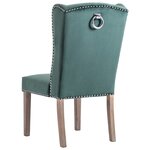 vidaXL Chaises à manger lot de 6 vert foncé velours