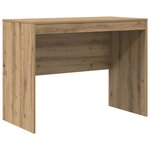 vidaXL Bureau d'écriture Chêne artisanal MDF 100 x 50 x 76 cm Simple