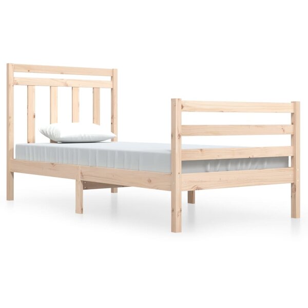 vidaXL Cadre de lit sans matelas 90x200 cm bois massif