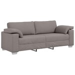 vidaXL Canapé Taupe 219 x 80 x 82 cm tissu
