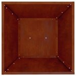 vidaXL Jardinière à pilier Argent 40 x 40 x 100 cm