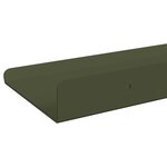 vidaXL Étagère flottante 2 Pièces Vert olive 60 x 8 5 x 2 5 cm Acier
