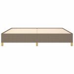 vidaXL Cadre de lit sans matelas taupe 200x200 cm tissu