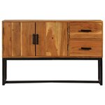 vidaXL Buffet Marron 110x30x70 cm Bois d'acacia solide