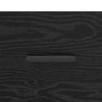 vidaXL Cabinet de chevet Chêne noir 40 x 40 x 66 cm Bois d'ingénierie