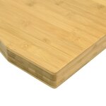 vidaXL Dessus de bureau 110x60x4 cm bambou