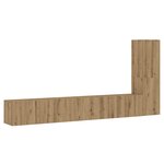 vidaXL Meubles TV muraux 3 Pièces chêne artisanal bois d'ingénierie