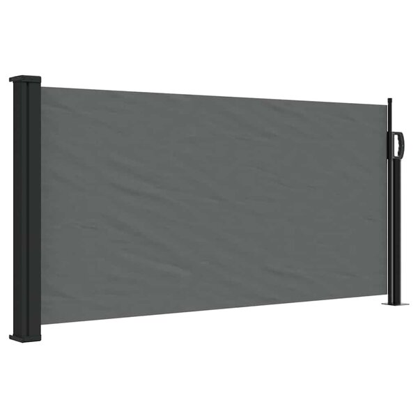 vidaXL Store latéral rétractable Anthracite 100 x 500 cm