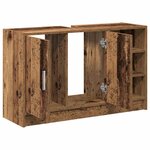 vidaXL Cabinet de Lavabo Bois Ancien 90 x 29 x 55 cm Bois d'ingénierie