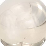 vidaXL Bouchons de poteau 6 Pièces Globe final Acier inoxydable 101x101mm