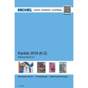 Catalogue de cotation Michel timbres des iles Caraïbes tome 2 - 2019.