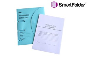 Pochette de classement ASSEMBLEES GENERALES + recharge 50 feuillets numérotés à l'unité SMARTFOLDER