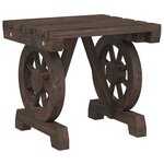 vidaXL Repose-pieds de jardin lot de 2 bois de sapin massif