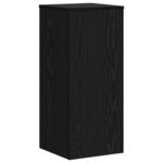 vidaXL Support de Plante 2 Pièces Chêne noir 30 x 30 x 70 cm