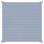 vidaXL Voile d'ombre Bleu et Blanc 7 x 7 m 100   polyester Oxford