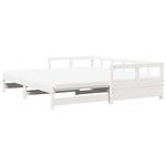 vidaXL Lit de jour et lit gigogne et matelas 90x190 cm bois pin massif