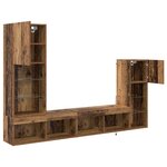 vidaXL Meubles TV muraux 4 Pièces Bois ancien Bois d'ingénierie