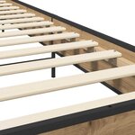 vidaXL Cadre de lit Chêne artisanal 80 x 200 cm Bois d'ingénierie
