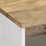 vidaXL Table basse 80x50x40 cm bois de manguier massif