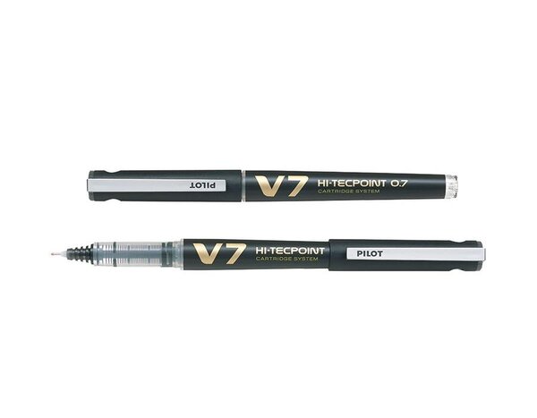 Roller Rechargeable Hi-TechPoint V7 Begreen Pointe Moyenne Encre liquide Noir PILOT
