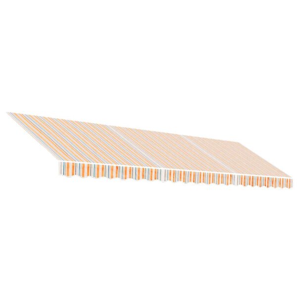 vidaXL Tissu de remplacement pour auvent rayures multicolores 5x3 m