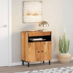 vidaXL Armoire latérale 60x33x75 cm bois massif d'acacia
