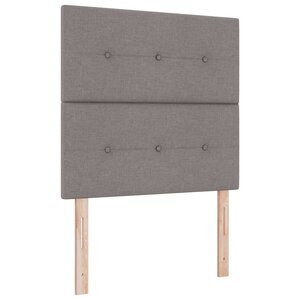 vidaXL Tête de lit avec tête de lit Taupe 100 cm Cuir synthétique